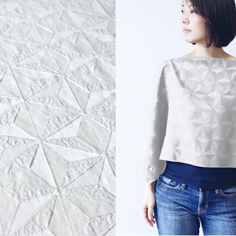 【ふるさと納税】【着回しできるシルクストール】フィルタンゴ ストール　麻の葉柄ボタン付き　シルバーグレー　 洗えるシルク、冷房対策にも。 シルク ファッション 洗える ギフト 贈り物 ふるさと納税シルクストール ふるさと納税 ストール サムネイル3