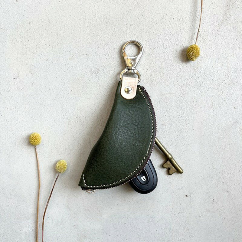 【ふるさと納税】【選べる カラー】バナナキーケース（ヌメキャメル）（ヌメレッド）（ヌメグリーン）（ヌメダークブラウン）（ヌメブラック）ふるさと納税 皮製品 ふるさと納税 キーケース サムネイル3