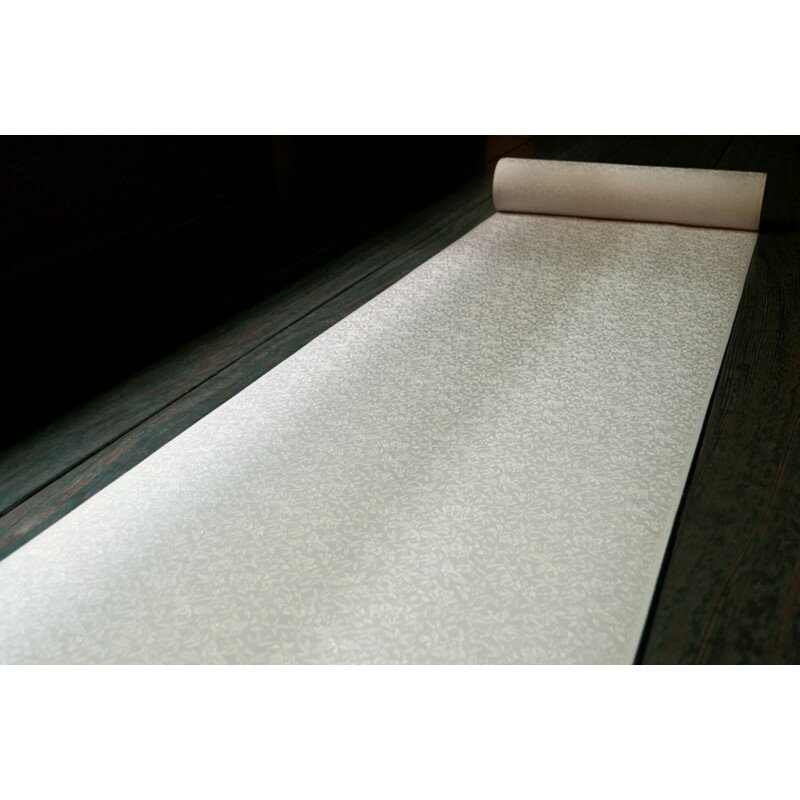 【ふるさと納税】絹織物　京都「丹後ちりめん」色無地　桐竹鳳凰（灰桜） サムネイル2