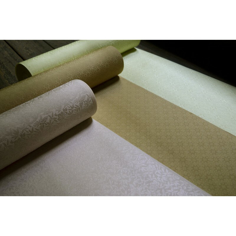 【ふるさと納税】絹織物　京都「丹後ちりめん」色無地　桐竹鳳凰（灰桜） サムネイル3