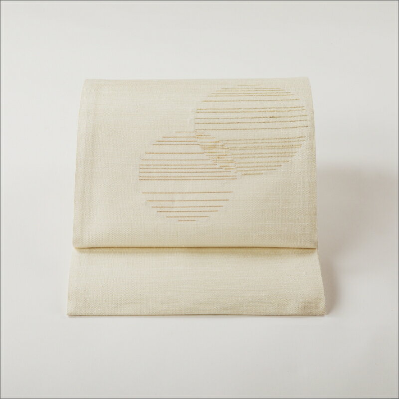 【ふるさと納税】丹後の藤布　京袋帯「古代藤糸丸重文」 白 丹後帯 袋帯 絹織物 意匠 工芸品 ふるさと納税 帯 サムネイル3