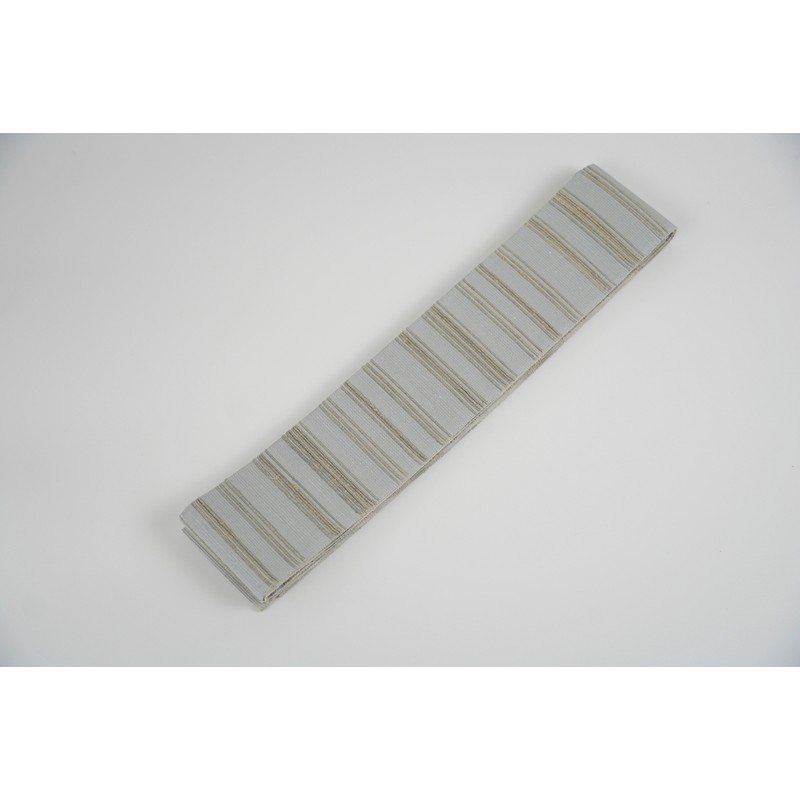 【ふるさと納税】京都・遊絲舎／丹後の藤布 角帯「藤糸あそび」（水グレー）【伝統工芸】 藤布 角帯 藤糸あそび 藤糸 伝統工芸品 護身 長寿 繁栄 古事記 万葉集 水グレー 水グレー色 サムネイル2