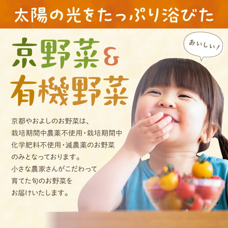 【ふるさと納税】有機野菜・京野菜の『京都やおよし』のお野菜詰め合わせ お野菜 お野菜+米2kg お野菜+平飼玉子10個 お野菜+牛乳200ml お野菜+牛乳900ml 通常便(1回) 4回定期便 6回定期便 12回定期便 選べる 米 野菜 お野菜 京野菜 玉子 牛乳 詰め合わせ セット 定期便 - 画像2