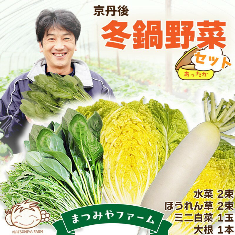 【先行予約】京丹後冬鍋野菜セット（2026年11月上旬～発送） 鍋セット 1〜2人前 野菜 やさい 京野菜 鍋 せっと 生産者応援 農家応援 送料無料