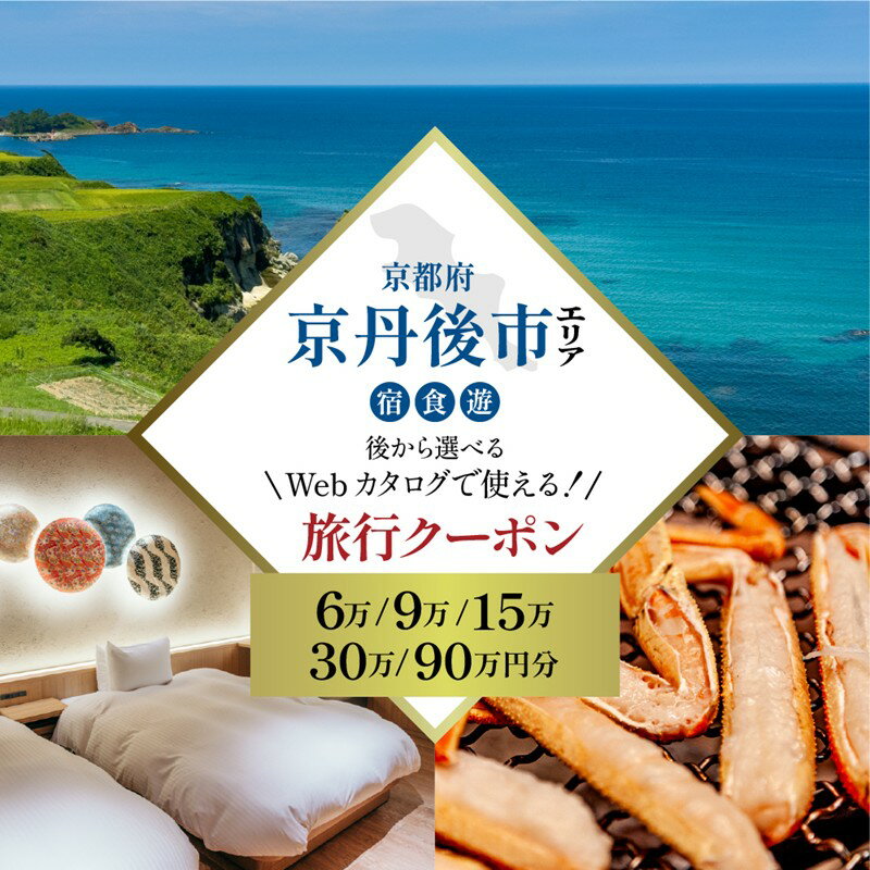 【京都ツアー】 京丹後市 あとから選べる旅行Webカタログで使える！旅行クーポン 60,000～900,000円分 選べる ふるさと納税 ツアー クーポン クーポン券 旅行 旅行クーポン トラベル カタログ あとから