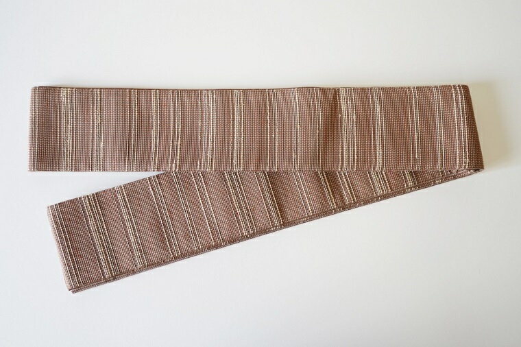 京都・遊絲舎／丹後の藤布 角帯「藤糸あそび」（赤茶）【伝統工芸】 藤布 角帯 藤糸あそび 藤糸 伝統工芸品 護身 長寿 繁栄 古事記 万葉集 赤茶 赤茶色