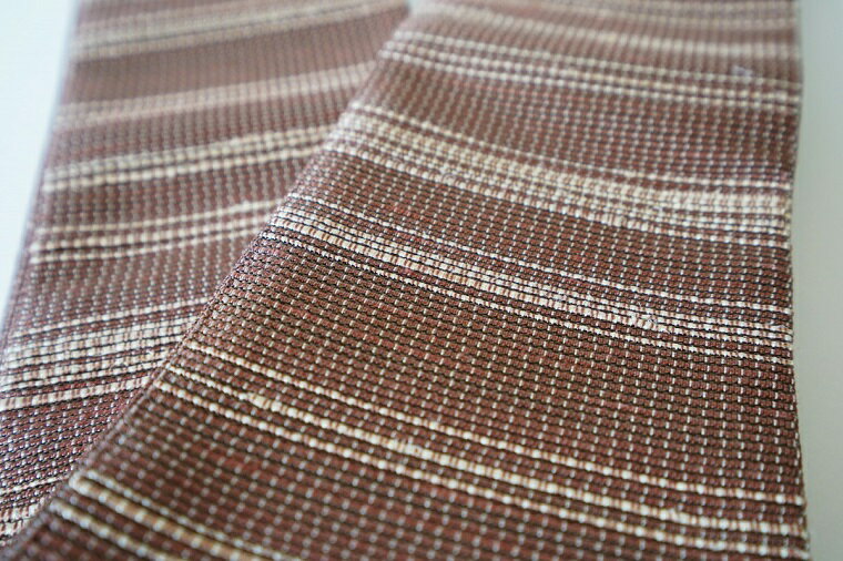 【ふるさと納税】京都・遊絲舎／丹後の藤布 角帯「藤糸あそび」（赤茶）【伝統工芸】 藤布 角帯 藤糸あそび 藤糸 伝統工芸品 護身 長寿 繁栄 古事記 万葉集 赤茶 赤茶色 サムネイル3