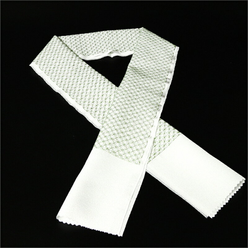 【ふるさと納税】刺繍半衿（半襟）グリーン 緑 京都 着物 半襟 半衿 着付け 成人式 お祝い お正月 記念写真 写真 結婚式 お茶会 和装 サムネイル3