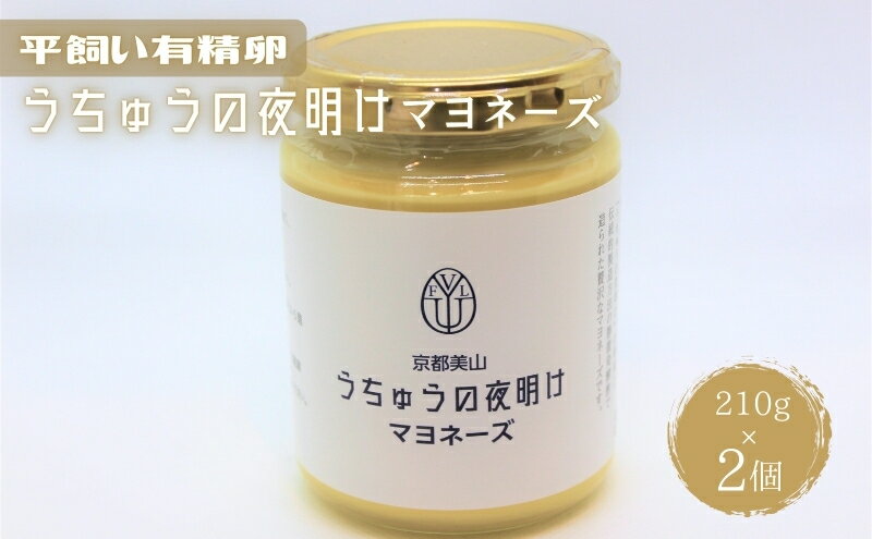 【ふるさと納税】うちゅうの夜明けマヨネーズ 2個セット　調味料 マヨネーズ 有精卵 米酢使用 京都府 南丹市 【※3月15日以降出荷】　お届け：2025年3月中旬～11月下旬まで サムネイル2
