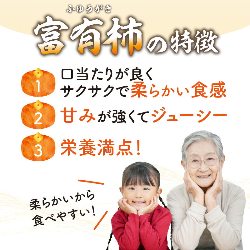 【ふるさと納税】かせやまの柿-富有柿　Lサイズ　約3.5kg サムネイル3