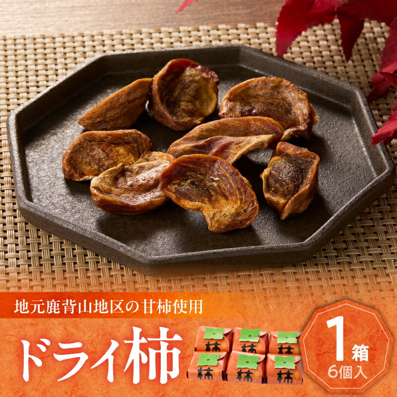ドライ柿 6個セット 鹿背山の柿 ドライフルーツ おやつ かき 柿 かもめの台所
