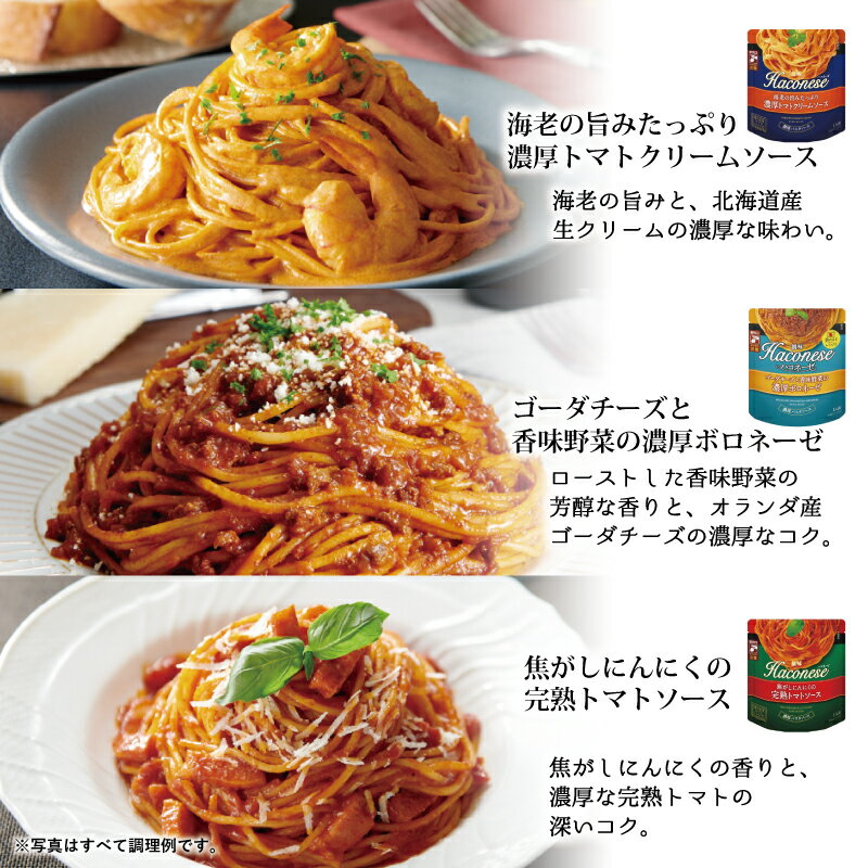 【ふるさと納税】 創味 ハコネーゼ 7種詰め合わせ 7種類×2個 計14個セット 【 パスタソース 食べ比べ パスタ スパゲッティ レトルト 小分け 】 新生活応援 サムネイル2
