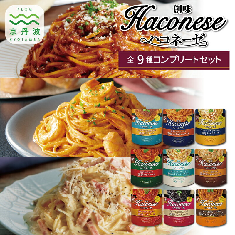 創味 ハコネーゼ 9種 詰め合わせ 9個入り 【 パスタソース 食べ比べ スパゲッティ パスタ ソース レトルト 小分け 簡単調理 】 新生活応援
