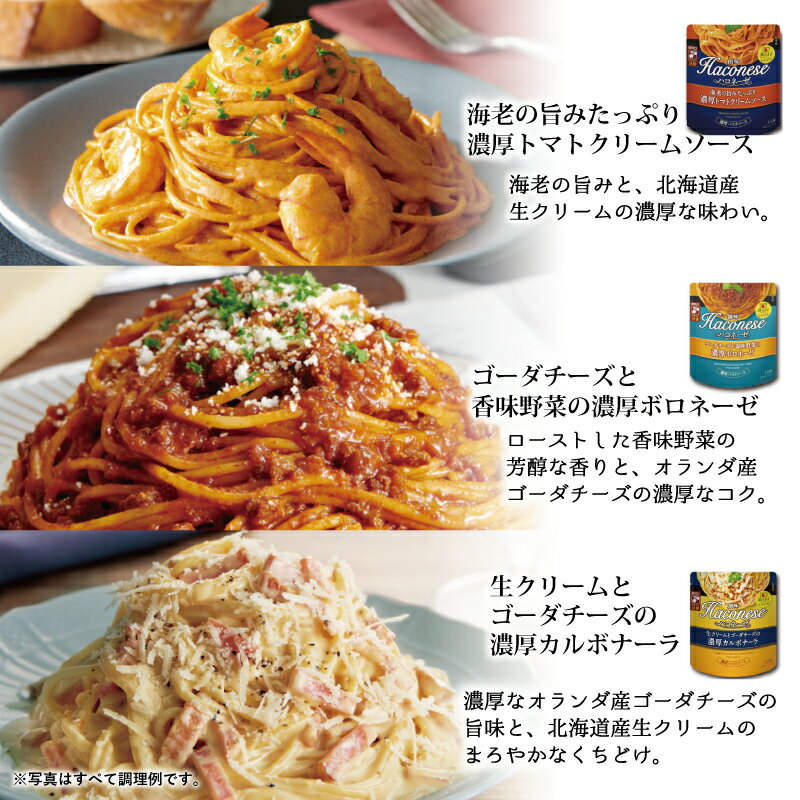 【ふるさと納税】創味 ハコネーゼ 9種 詰め合わせ 9個入り 【 パスタソース 食べ比べ スパゲッティ パスタ ソース レトルト 小分け 簡単調理 】 新生活応援 サムネイル2