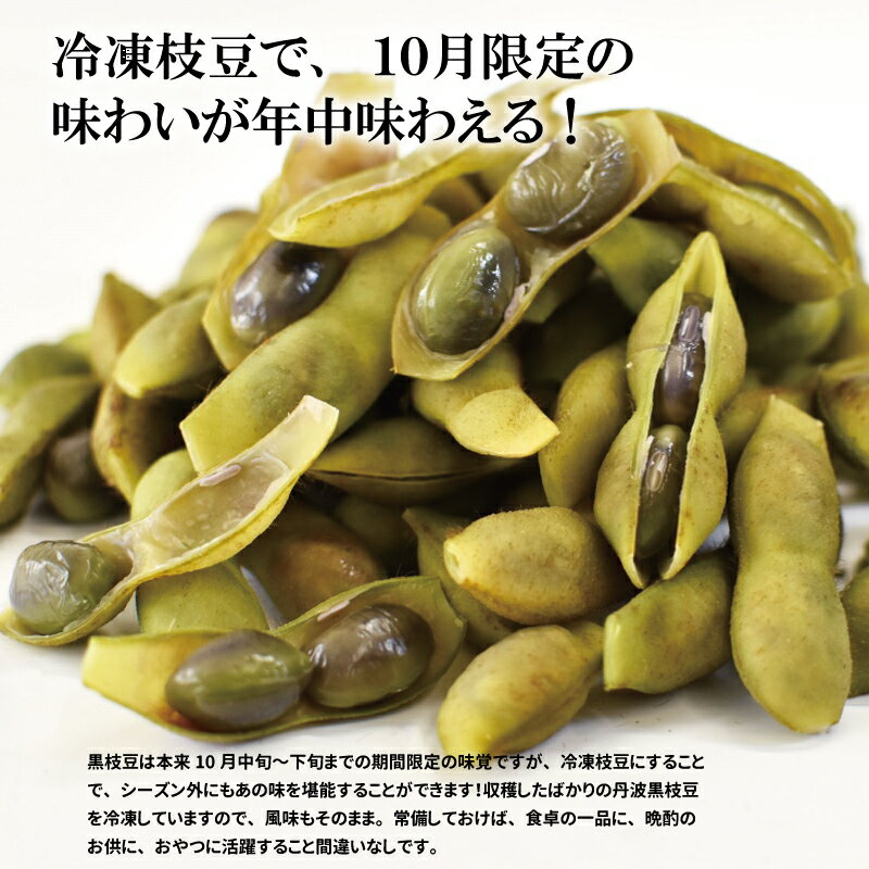 【ふるさと納税】 冷凍 丹波黒枝豆 熟成 600g（200g×3パック） 選べる タイプ レギュラー 熟成 【 国産 京都 丹波 黒豆 えだまめ ビール おつまみ ご当地グルメ 特産品 】 ※北海道・沖縄は配送不可 - 画像2