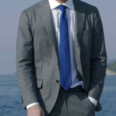 【ふるさと納税】【手織りネクタイ】丹後ブルー フレスコタイ kuskafabric 京都・丹後のシルク織物【1080333】 サムネイル3