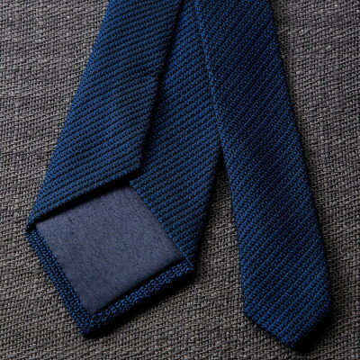 【ふるさと納税】【手織りネクタイ】ネイビー フレスコタイ kuskafabric 京都・丹後のシルク織物【1080337】 サムネイル2