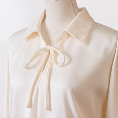 【ふるさと納税】【丹後シルク】　パジャマ 襟付き　女性用　肌にやさしいしシルク100%の寝間着 【高島屋選定品】【1112379】 サムネイル3