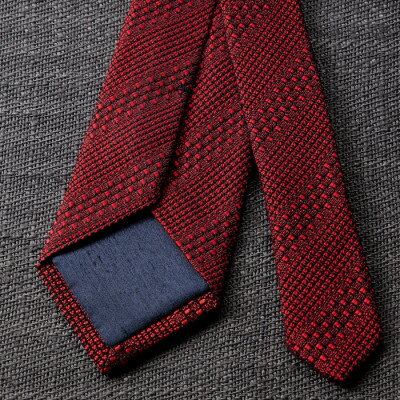 【ふるさと納税】【手織りネクタイ】レッド 丹後ジャカードタイ kuskafabric 京都・丹後のシルク織物【1257554】 サムネイル2