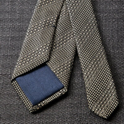 【ふるさと納税】【手織りネクタイ】ゴールド 丹後ジャカードタイ kuskafabric 京都・丹後のシルク織物【1257561】 サムネイル2