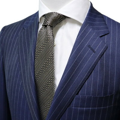 【ふるさと納税】【手織りネクタイ】ゴールド 丹後ジャカードタイ kuskafabric 京都・丹後のシルク織物【1257561】 サムネイル3