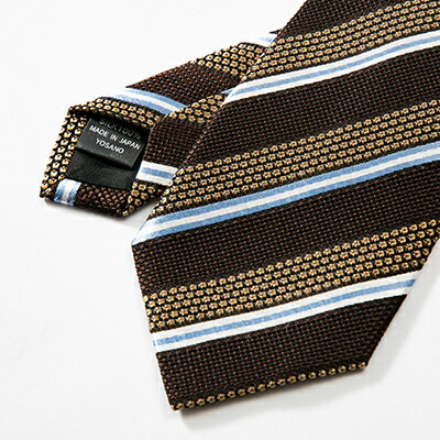 【ふるさと納税】シルク100%　たけとらのフレスコネクタイ　ベージュ・茶　ふるさと納税限定　プレゼント・贈答用にも【1347162】 サムネイル2