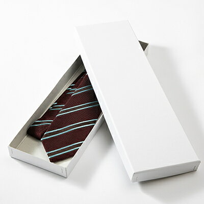 【ふるさと納税】シルク100%　たけとらのフレスコネクタイ　えんじ・茶ストライプ　ふるさと納税限定　ギフト・父の日に【1358927】 サムネイル3