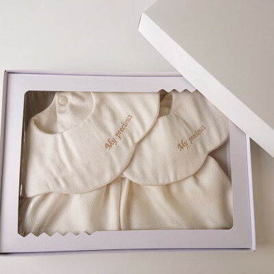 【ふるさと納税】丹後シルク　スタイ刺繍入2枚・パンツセット【1498692】 サムネイル3