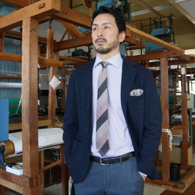【ふるさと納税】【手織りネクタイ】エグゼクティブガルザタイNo.11 kuskafabric 京都・丹後のシルク織物【1540594】 サムネイル3