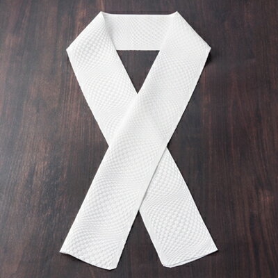 【ふるさと納税】ワタマサ　三重織 正絹白半衿(市松ぼかし)シルク100%日本製和装小物　丹後ちりめん織元より【1606059】 サムネイル3