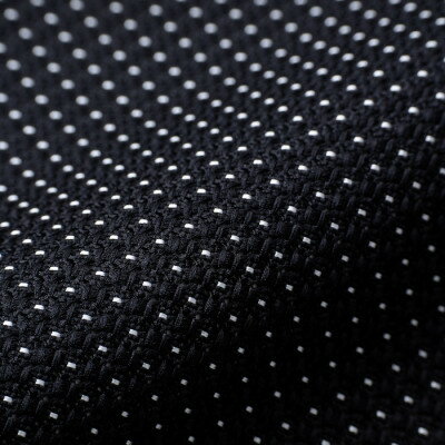 【ふるさと納税】【手織りネクタイ】ブラック ラインドットタイ kuskafabric 丹後の絹織物【高島屋選定品】【1615604】 サムネイル3