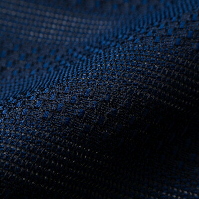 【ふるさと納税】【手織りネクタイ】ダークネイビー 丹後ジャカードタイ kuskafabric 京都・丹後のシルク織物【1689929】 サムネイル3