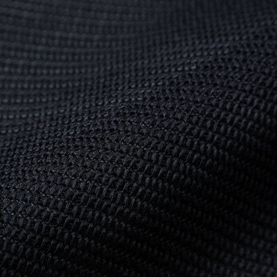 【ふるさと納税】【手織りネクタイ】ブラック フレスコタイ kuskafabric 京都・丹後のシルク織物【1689949】 サムネイル3