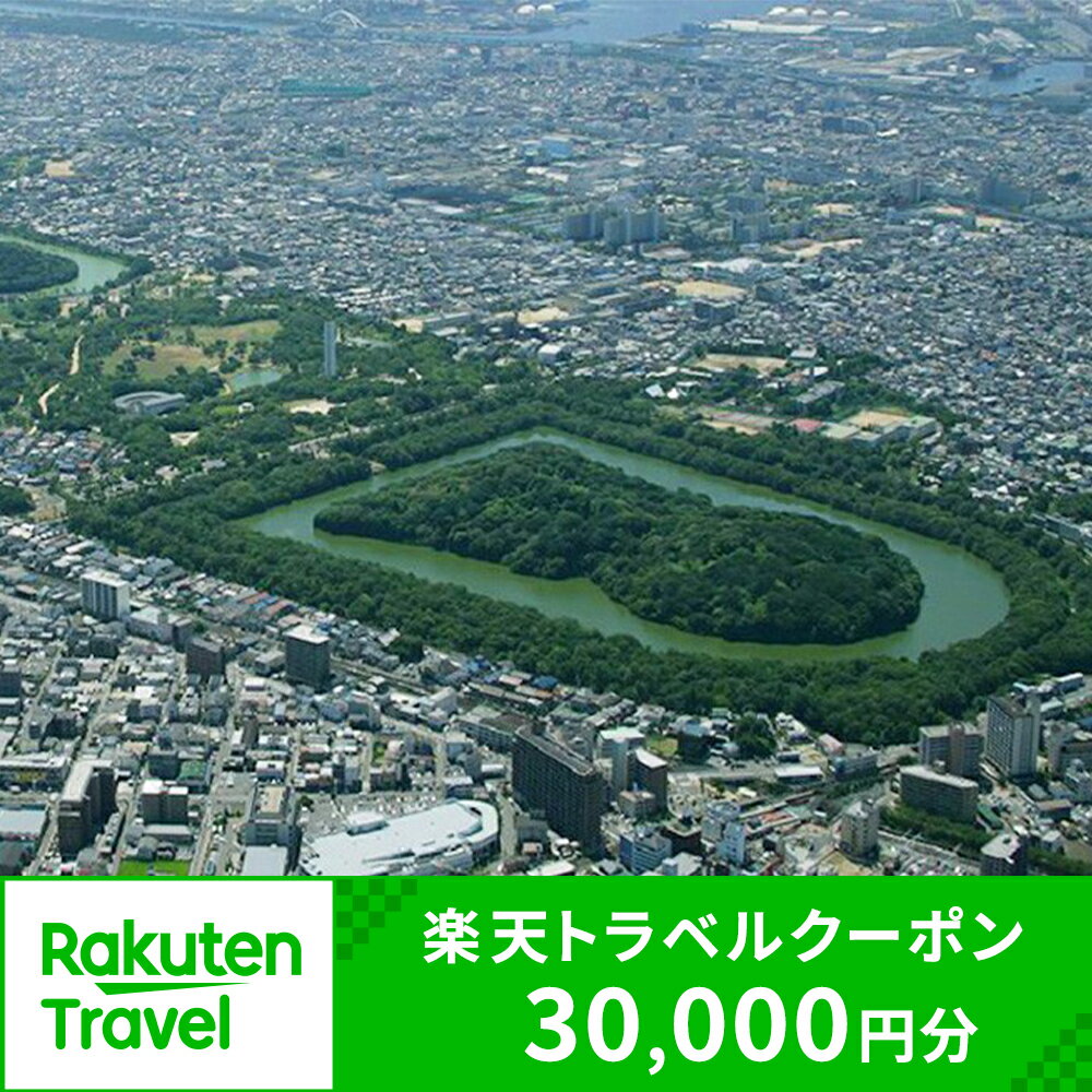 大阪府堺市の対象施設で使える　楽天トラベルクーポン　寄付額100,000円(クーポン30,000円)　【高級宿・宿泊券・旅行】