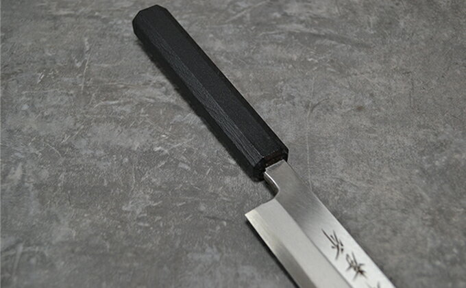 【ふるさと納税】青木刃物製作所「なないろ」正夫 乾漆墨黒 210mm - 画像2