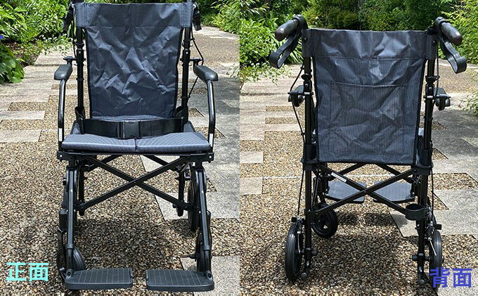 【ふるさと納税】堺の超コンパクト折りたたみ車いす　ジョイチェアー　介助式 サムネイル2