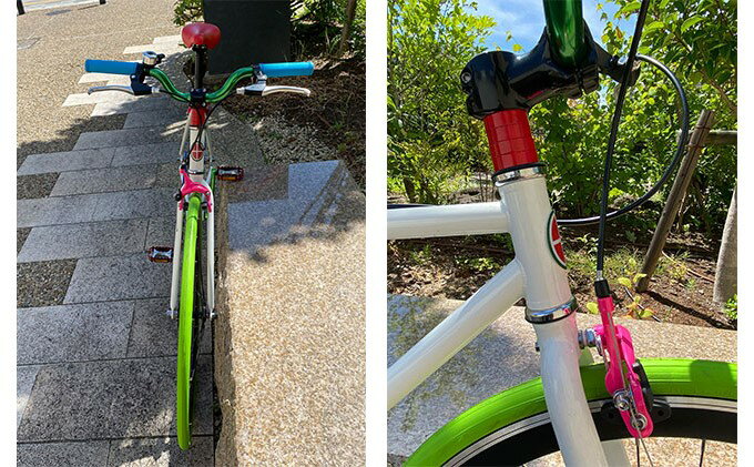 【ふるさと納税】POSTINO シングルスピードバイク 700×28C【カラフル】P605 サムネイル2