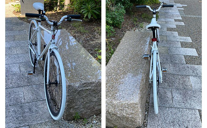 【ふるさと納税】POSTINO シングルスピードバイク 700×28C【ホワイト×ホワイト】P608 サムネイル2