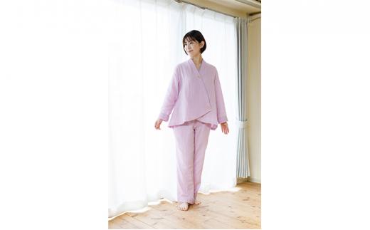 【ふるさと納税】角野晒染　和晒ガーゼパジャマ　Panema　ラベンダー（Sサイズ） サムネイル2