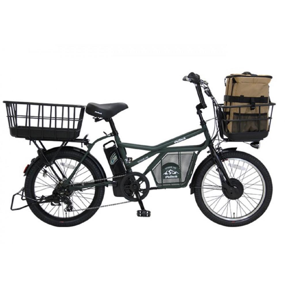 【ふるさと納税】 完成品 ペット乗せ 電動自転車 ミニベロ eカーゴバイク ペットポーター GRC-515L-PET 20インチ OGK 電動アシスト自転車 シマノ製外装7段変速【本体：マットオリーブ×リュック：チャコールorキャメル】【 自転車 電動自転車 シマノ SHIMANO 大阪府 堺市】 - 画像2