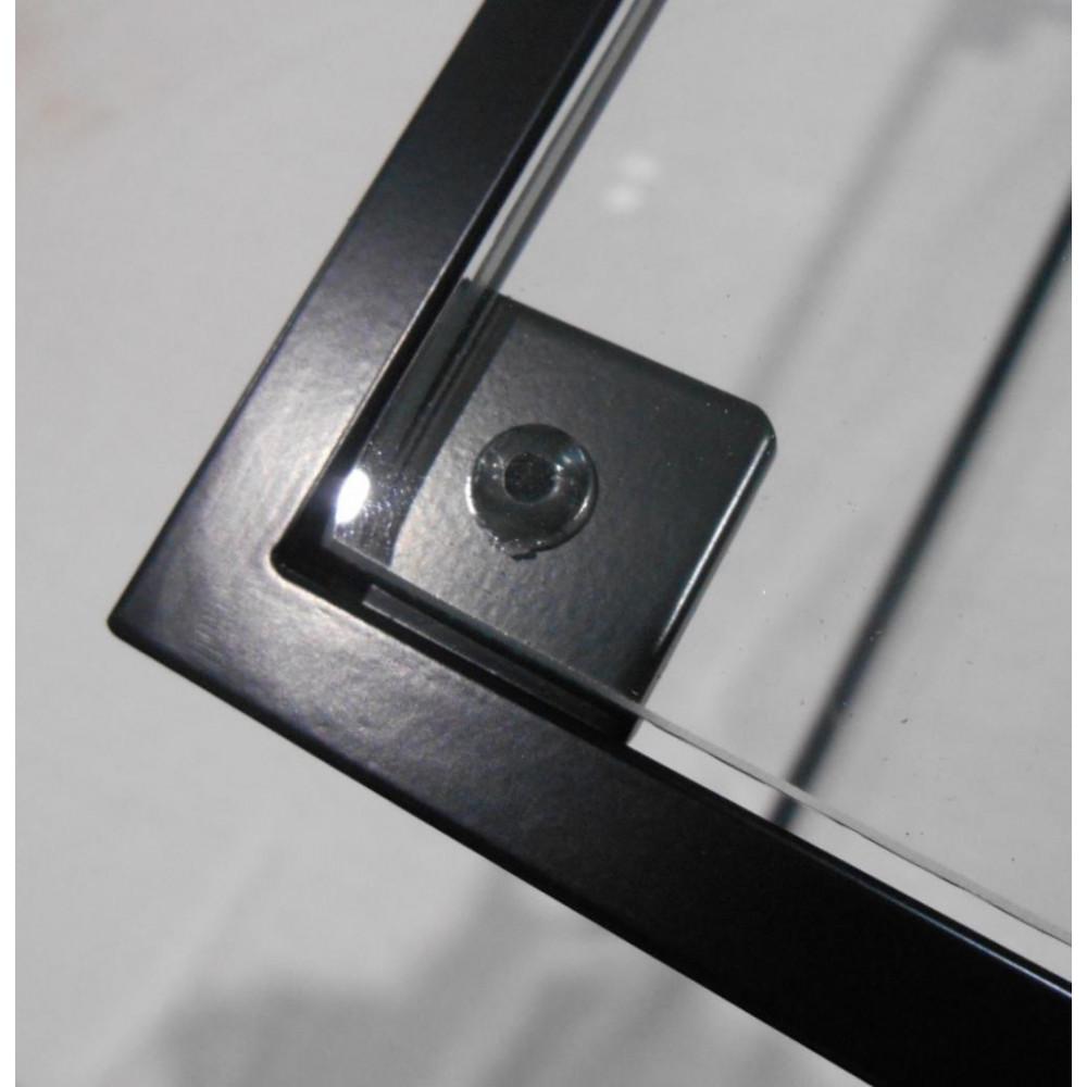 【ふるさと納税】ガラステーブル ブラック HBG-041 お部屋に圧迫感のないシンプルデザイン サムネイル2