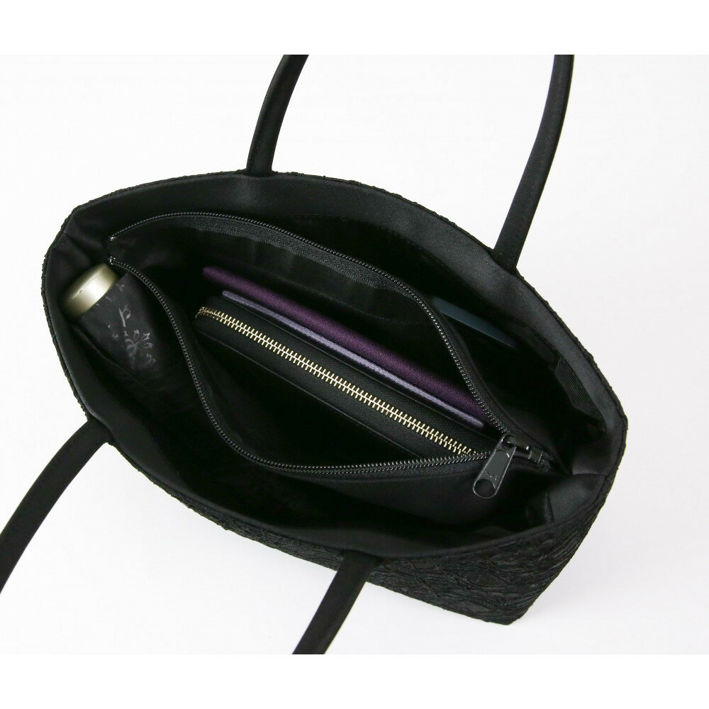 【ふるさと納税】上品なコードレース素材のフォーマルトートバッグ サムネイル2