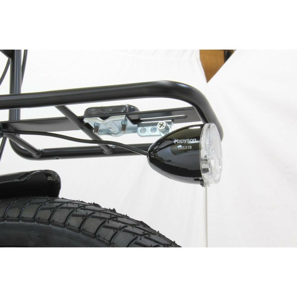 【ふるさと納税】 完成品 ペット乗せ 電動自転車 ミニベロ eカーゴバイク ペットポーター GRC-515L-PET 20インチ OGK 電動アシスト自転車 シマノ製外装7段変速 【本体：マットブラック×リュック：チャコールorキャメル】 サムネイル3