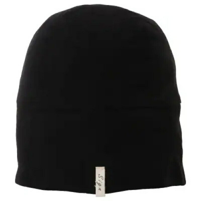 【ふるさと納税】 【ブラック】室内用帽子 オーガニックコットン 天4方ワッチ サムネイル3