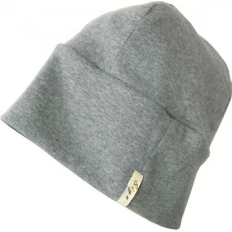 【杢グレー】室内用帽子 オーガニックコットン 天4方ワッチ