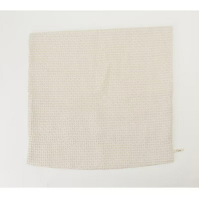 【ふるさと納税】 【ナチュラル】オーガニックコットン麻混ワッフルクッションカバー45＊45