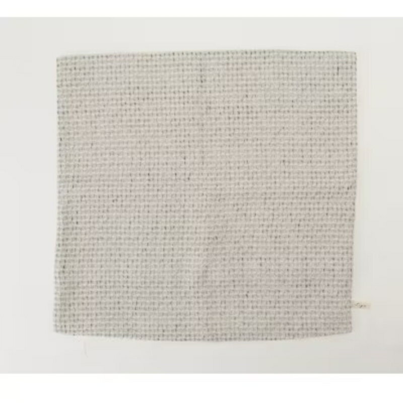 【ふるさと納税】 【グレー】オーガニックコットン麻混ワッフルクッションカバー45＊45 サムネイル3