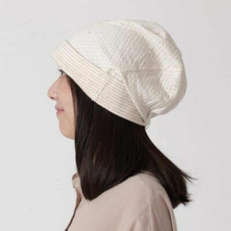 【ふるさと納税】 【ナチュラル】オーガニックコットンドットたっぷりワッチ サムネイル3