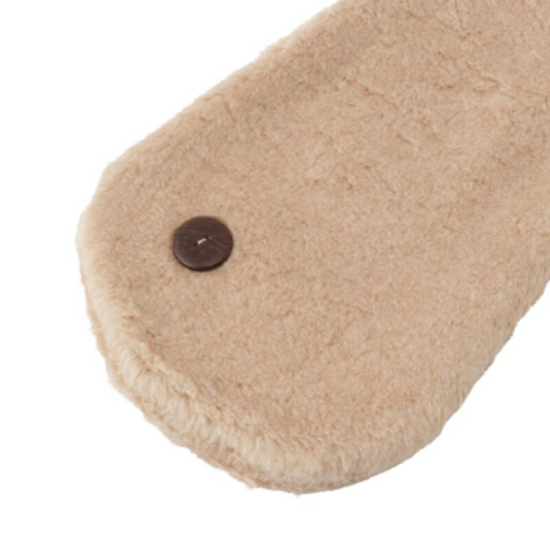 【ふるさと納税】 【ブラウン】マフラー オーガニックコットン 無染色 ボア襟マフ サムネイル3