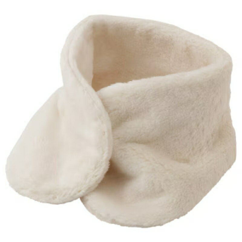 【ナチュラル】マフラー オーガニックコットン 無染色 ボア襟マフ